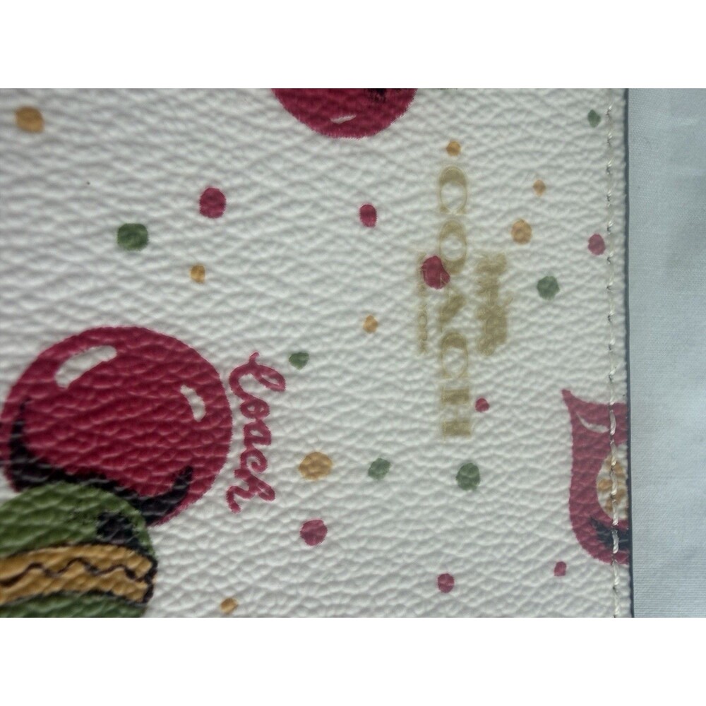 Coach Corner Zip Wristlet C7406 • Holiday Ornament Print - Christmas Print - Picture 12 of 16